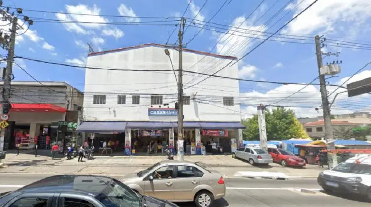 Segurança foi morto com um tiro na cabeça durante assalto a loja das Casas Bahia na Avenida Dona Belmira Marin, zona sul de São Paulo. Foto: Reprodução/Google Street View.