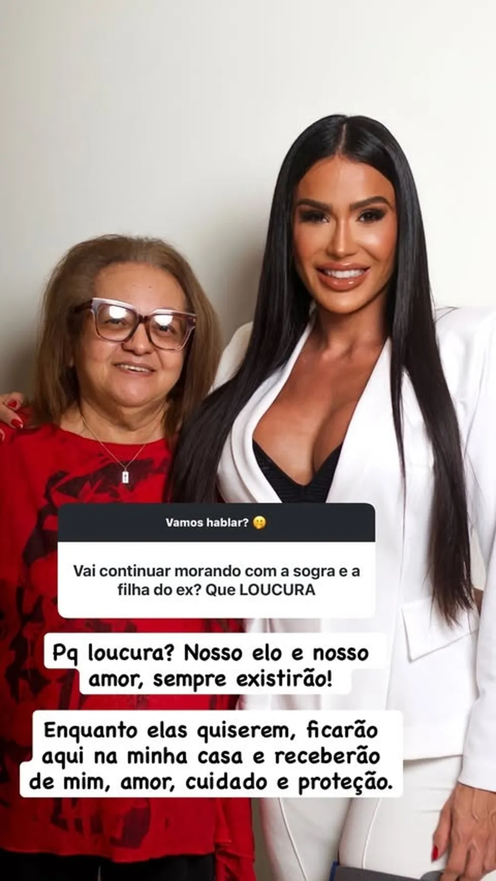 Gracyanne Barbosa rebate seguidor 
