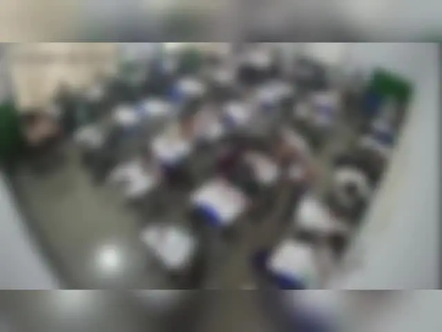 Imagens mostram professor dando tapas em aluno dentro de sala de aula em escola militarizada de Quirinópolis (GO). Foto: Divulgação.