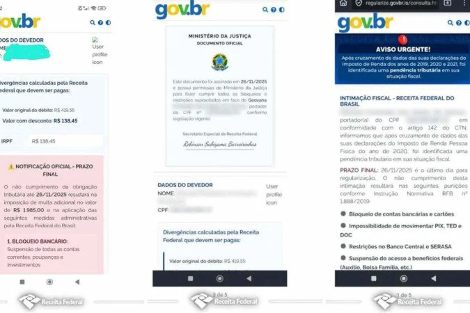 Golpe do ‘gov.br falso’ engana vítimas com dados reais e páginas idênticas