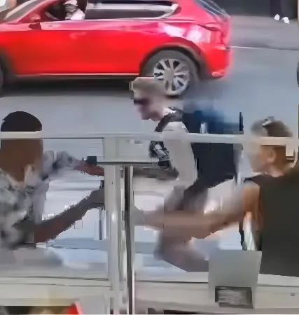 Casal é assaltado, mulher enfrenta criminosos sozinha e namorado corre (Foto: Reprodução Câmera de Segurança)
