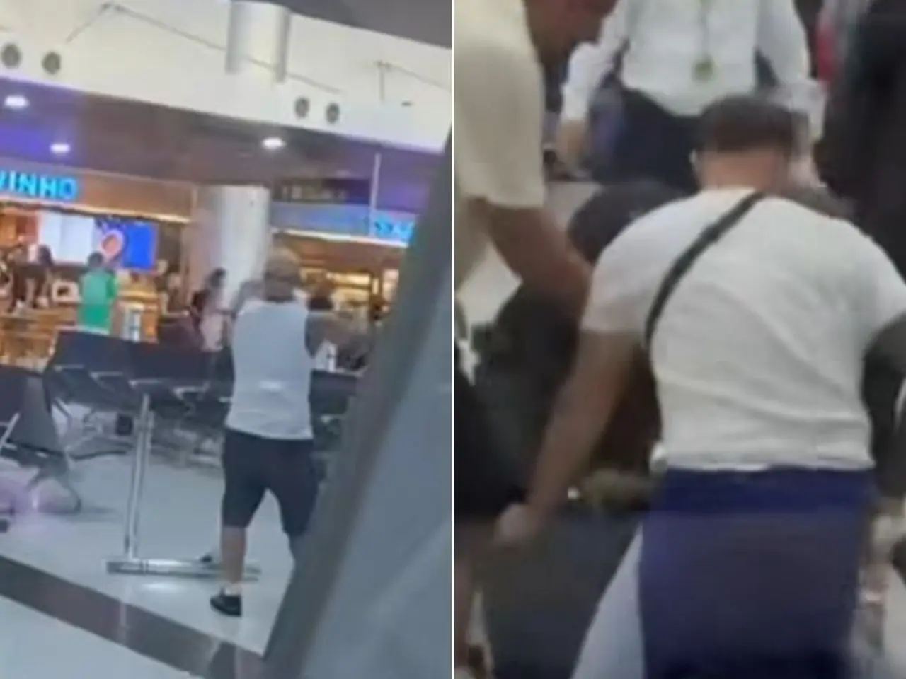 Passageiro é detido com spray de pimenta após confusão em aeroporto; vídeo