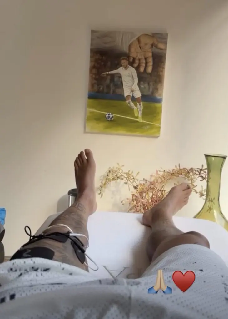 Neymar em recuperação II Foto: Instagram 