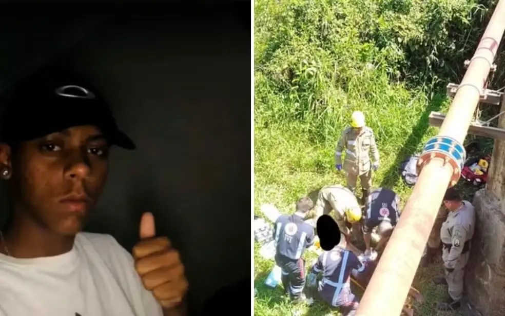 Leonardo Alves Venancio, de 17 anos, ficou internado por quase um mês após ser derrubado de moto durante uma perseguição policial em Caldas Novas. Foto: Divulgação.