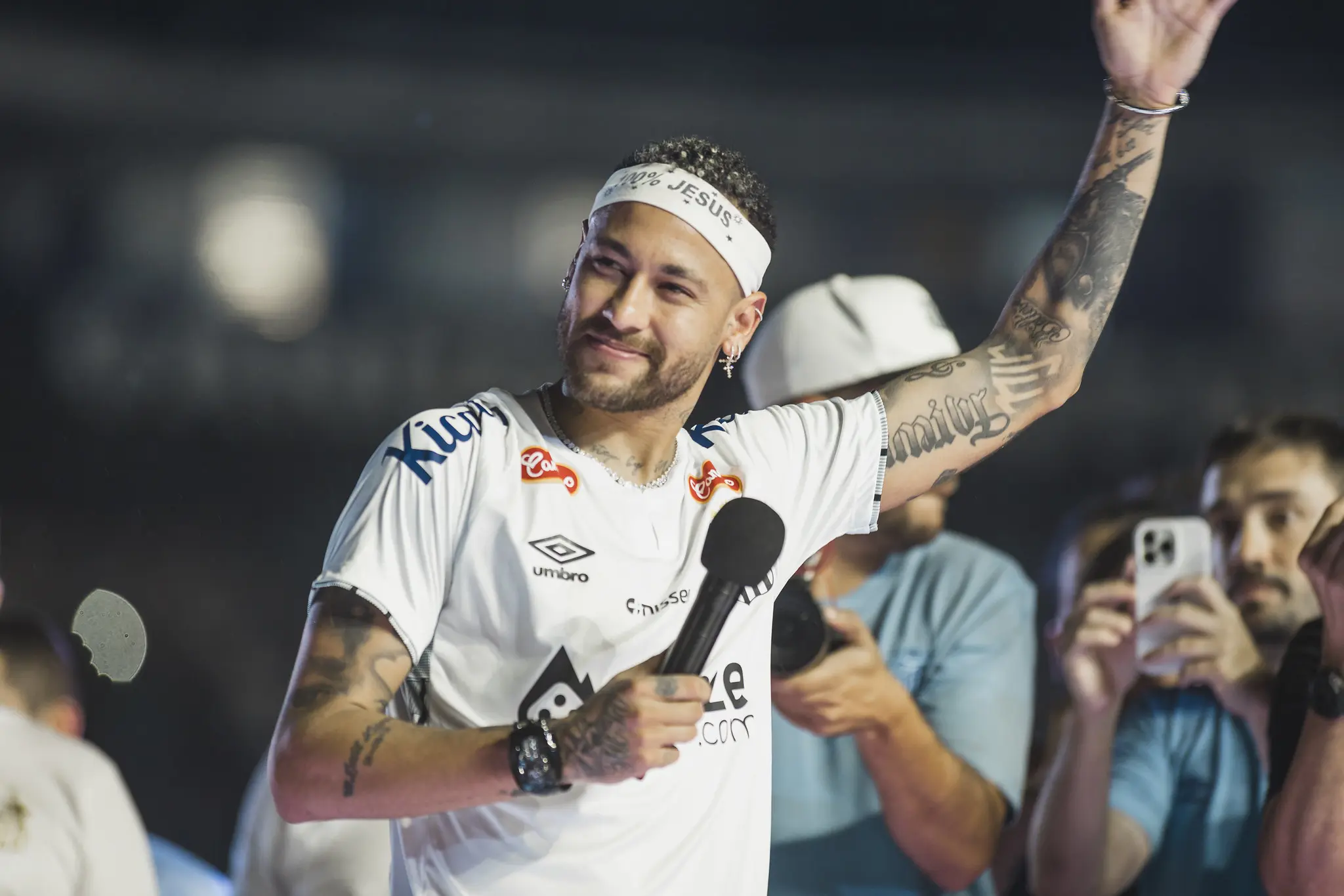 Neymar garante hexa do Brasil em 2026 e pede ajuda para Ancelotti (Foto: Bruno Vaz / Santos FC)