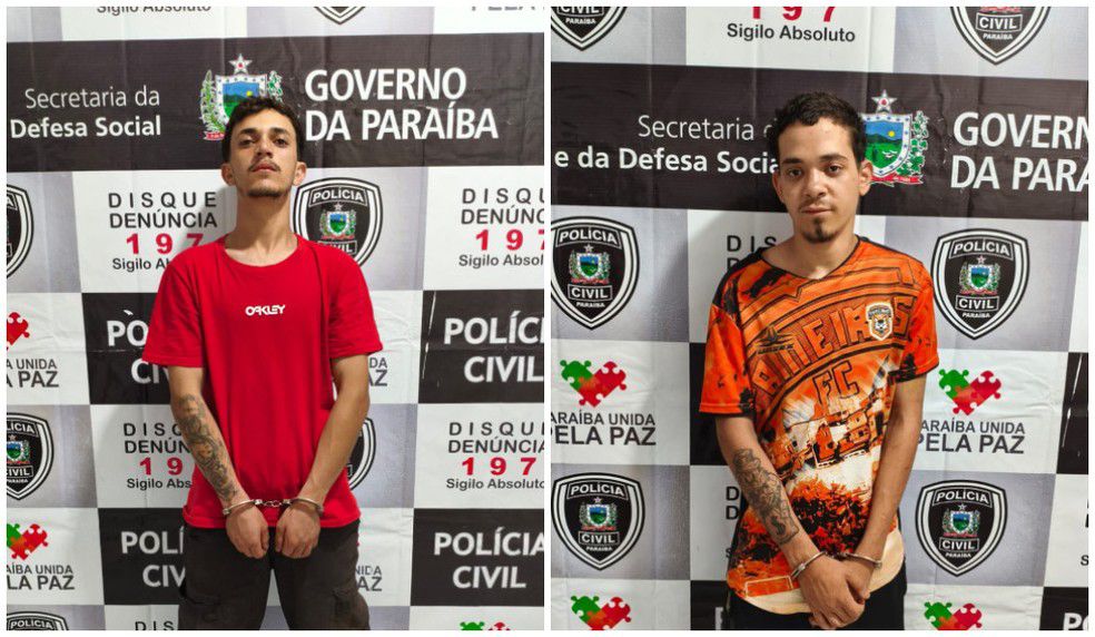 Suspeitos presos na Paraíba - Aercio Leonardo e Claudeni Barret || Reprodução: G1