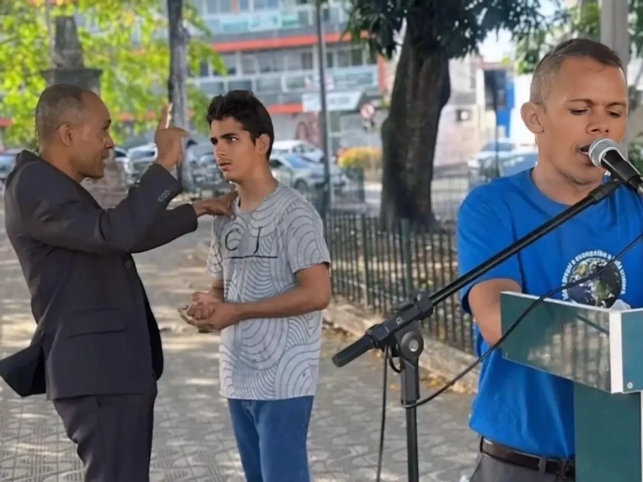 Gerson de Melo Machado recebeu oração antes de entrar no Zoológico || Reprodução: Redes Sociais - Instagram: @maispotiguar 