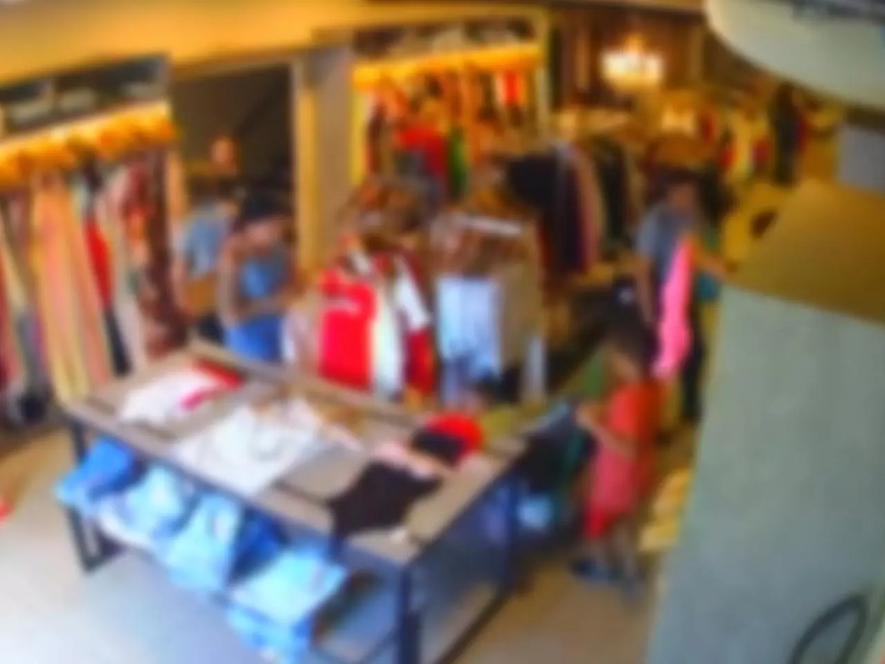 Mãe é presa por usar filho para esconder furtos em loja de roupas || Reprodução: Câmeras de Segurança 