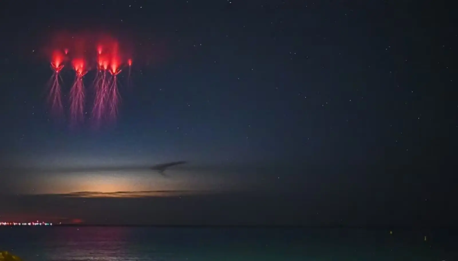 Nasa revela que 'medusas’ vermelhas são resultado de descargas elétricas - Reprodução/ Redes sociais