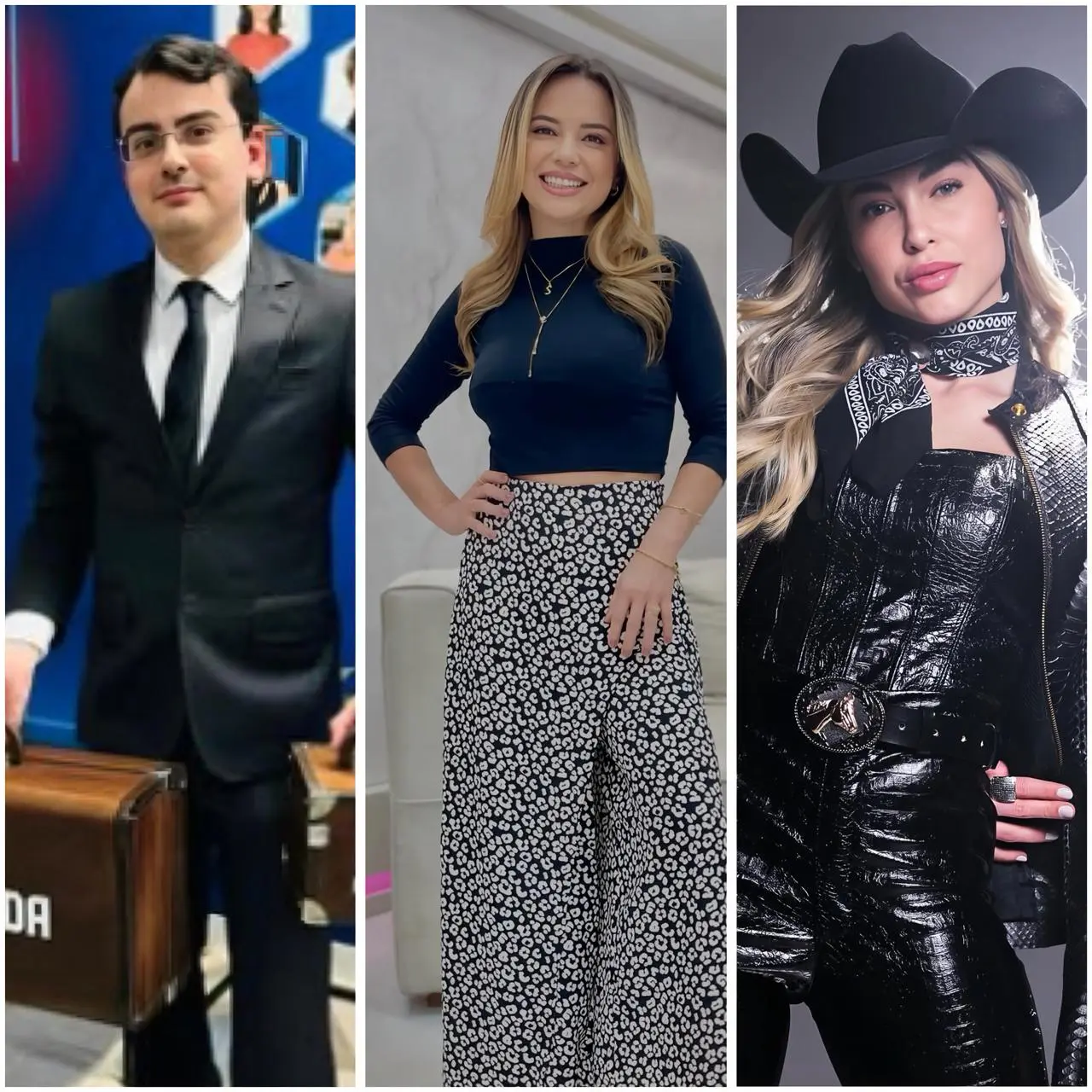 Suposta namorada de Dudu Camargo quebra silêncio e fala sobre relação do jornalista com Saory em 'A Fazenda'  (Foto: Reprodução/Redes sociais)