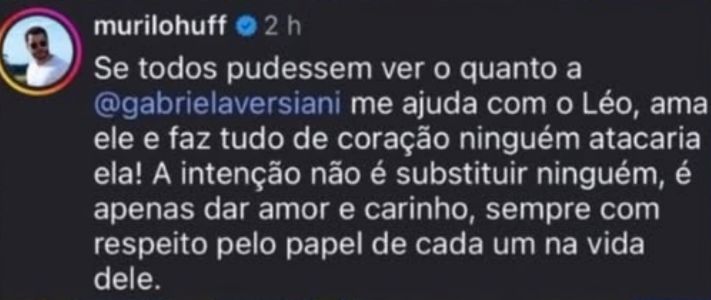 Comentário Murilo Huff