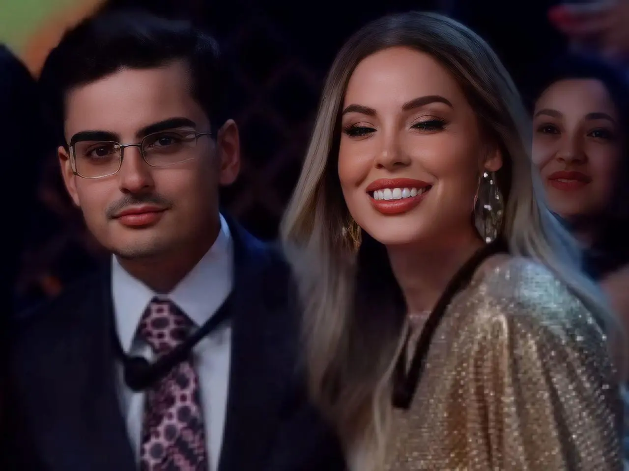 Dudu e Saory na final de 'A Fazenda 17' - Foto/Reprodução: Record TV