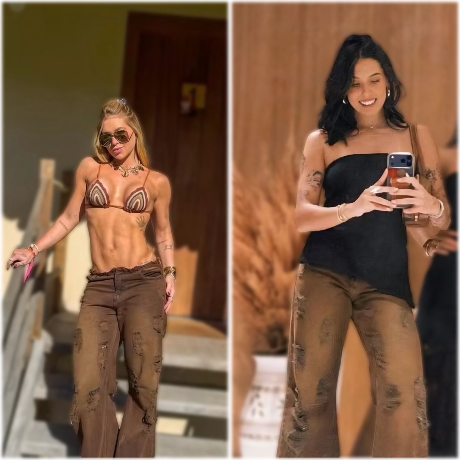 Coincidência? Ana Castela e Virginia são flagradas com mesmo look 