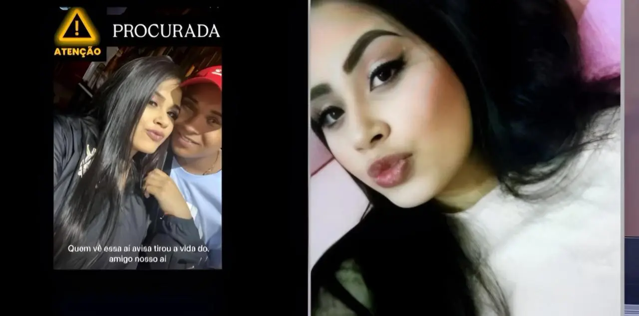 Mulher mata marido a facadas e foge com a filha  (Foto: Reprodução/SBT)