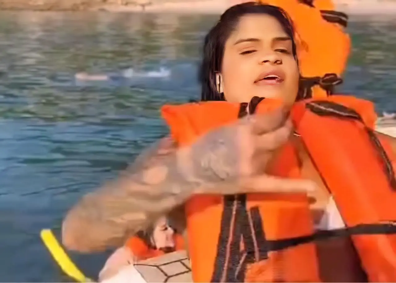 Em registro, Tainara relata que quase morreu afogada em alto mar || Reprodução: Redes Sociais/Instagram 