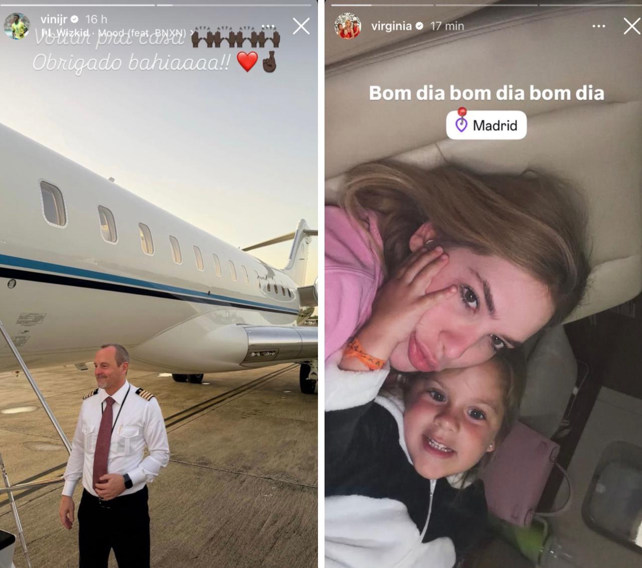 Vini e Virginia indo para Madrid