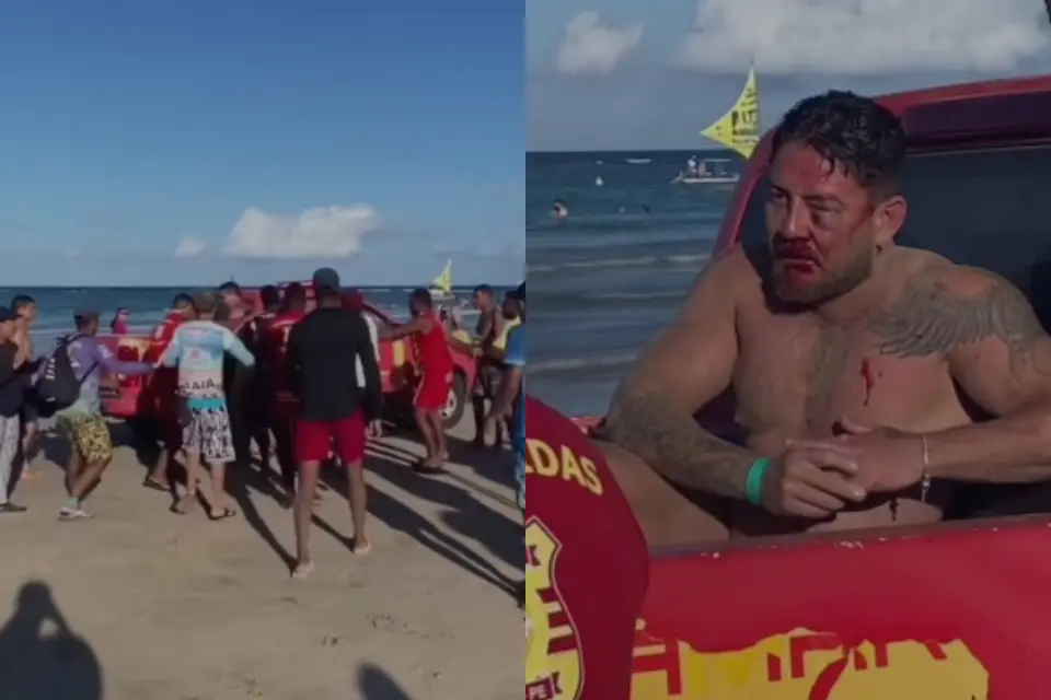 Barraqueiros divulgaram vídeo nas redes sociais para negar acusações de homofobia e cobrança abusiva após agressão a turistas em Porto de Galinhas. Foto: Reprodução / Redes sociais.