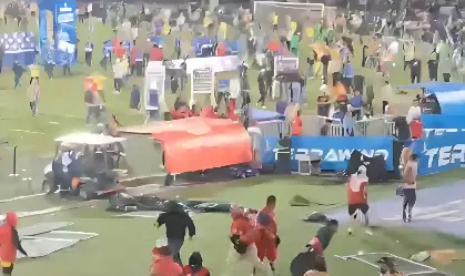 Final de campeonato de futebol termina em pancadaria (Foto: Redes Sociais)
