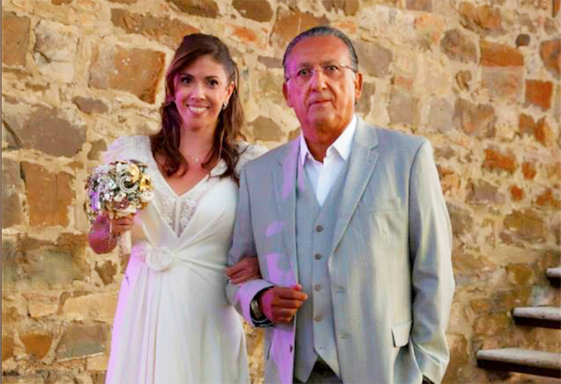 Leticia e Galvão Bueno. Foto: Reprodução/Instagram 