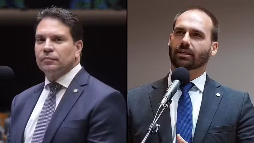 Alexandre Ramagem e Eduardo Bolsonaro II Foto: Bruno Spada/Câmara dos Deputados e Pablo Valadares/Câmara dos Deputados
