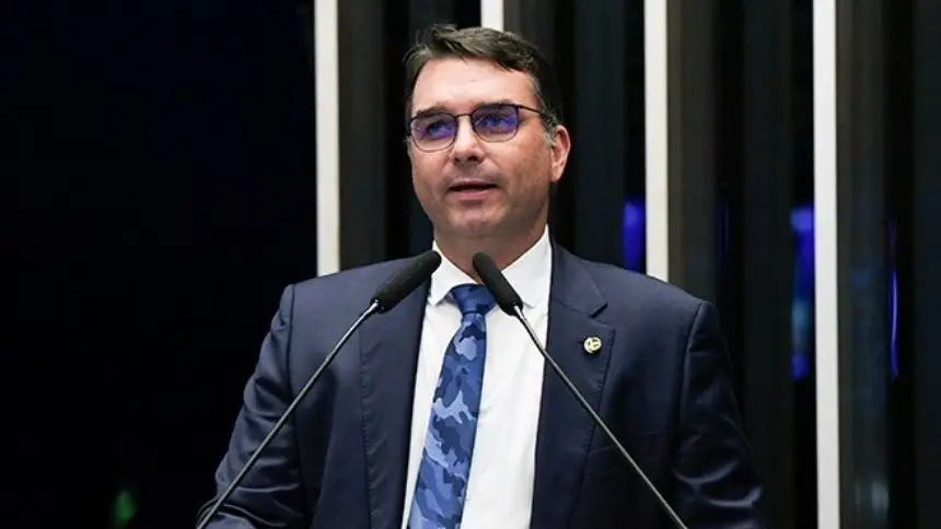 Senador Flávio Bolsonaro II Foto: Jefferson Rudy/Agência Senado