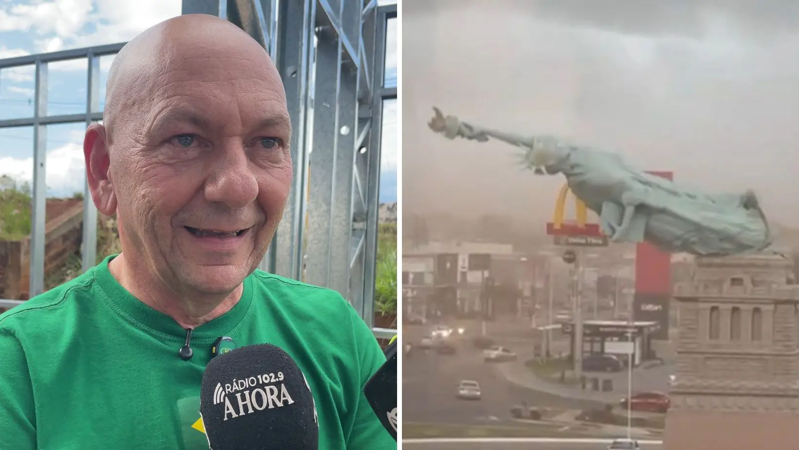 Luciano Hang se manifesta após queda de estátua da Havan