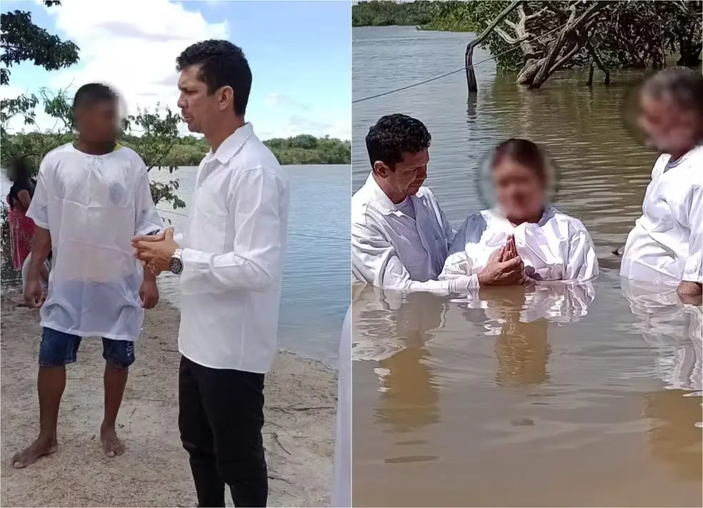 Andreson Bezerra conduzia batismos religiosos na região onde vítima foi encontrada, em Boa Vista (RR), segundo a polícia. — Foto: Reprodução/Facebook