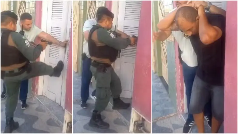 Polícia arromba porta e prende homem suspeito de tentar matar ex-companheira