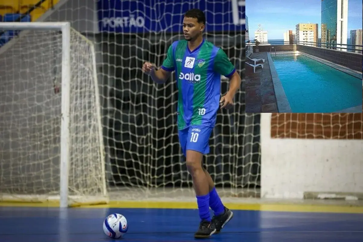 Jogador de futsal de 20 anos morre após cair do 12º andar de hotel