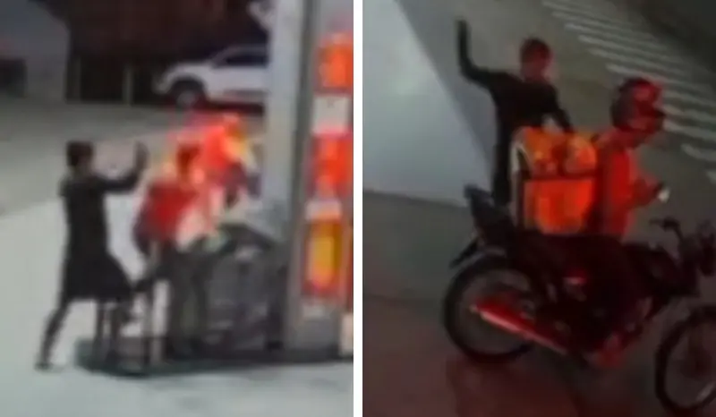 Homem em surto esfaqueia frentista e entregador (Foto: Reprodução/Redes sociais)