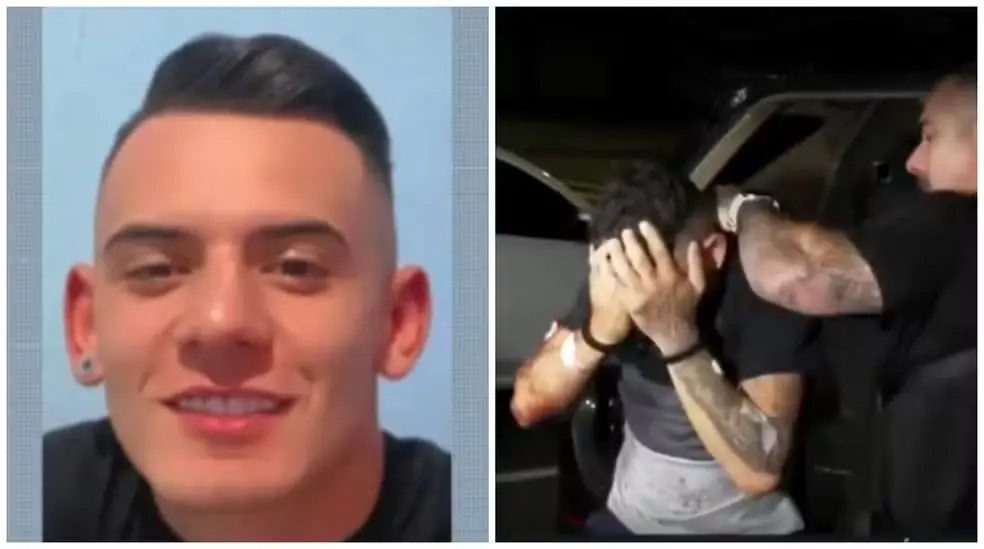 Homem trocou tiros com a polícia antes de ser preso (Foto: Reprodução / TV Globo)