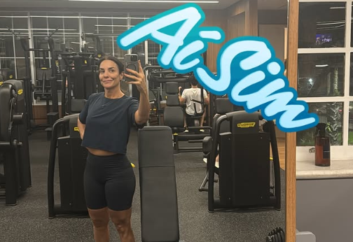 Ivete Sangalo mostra treino pesado na academia (Foto: Reprodução / Redes Sociais)