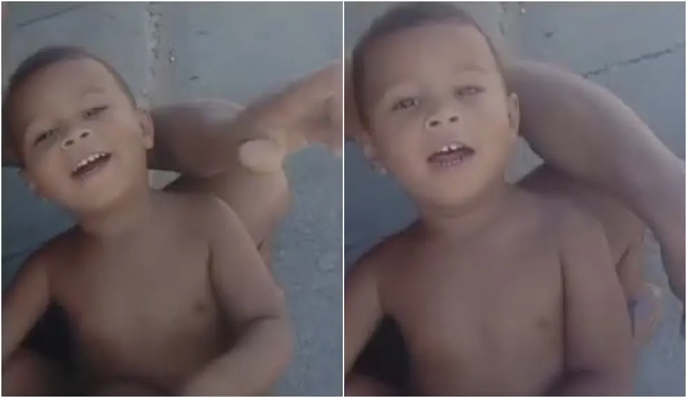 Hariel, de 2 anos, morreu após adolescente perder controle de veículo (Foto: Reprodução)