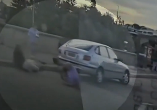 Vídeo mostra idoso tentando conter suspeito (Foto: Reprodução / Redes Sociais)