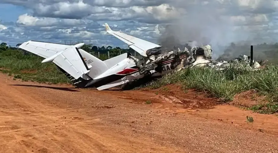 Avião de deputado caiu após pane (Foto: Reprodução / Redes Sociais)
