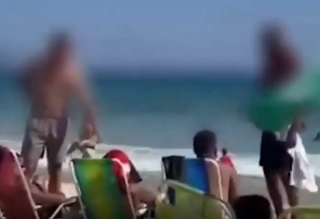 Líder do CV é preso na praia (Foto: Reprodução)