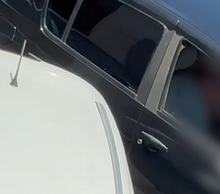 Homem foi visto se masturbando dentro do carro (Foto: Reprodução)