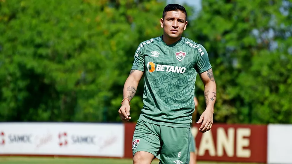 Pineida durante treino do Fluminense II Foto: Mailson Santana / Fluminense FC