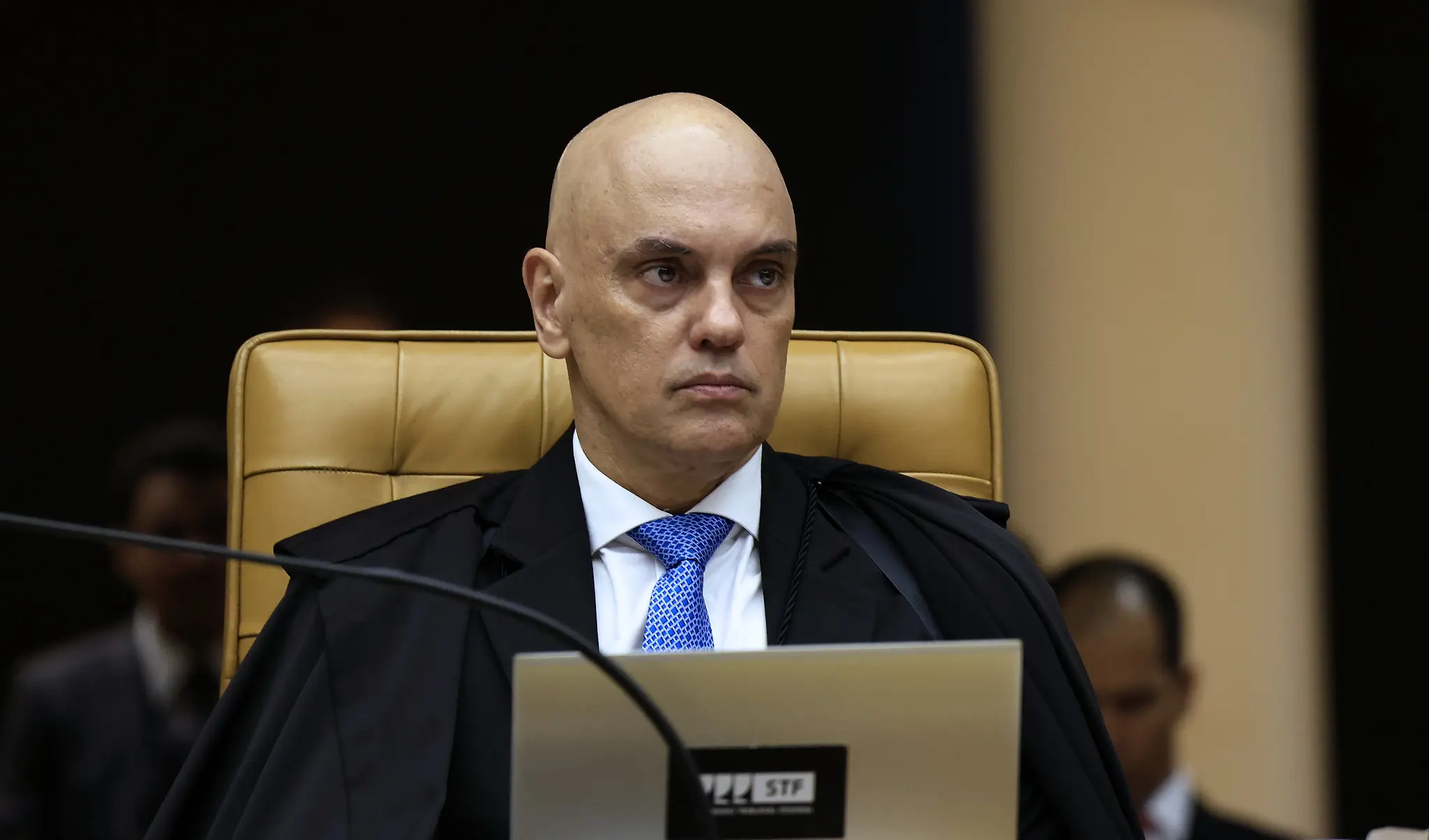 O ministro do STF Alexandre de Moraes determinou a retirada de acampamentos montados nas proximidades da Penitenciária da Papuda, em Brasília, às vésperas de manifestação organizada por grupos da direita em defesa da anistia a Jair Bolsonaro. Foto: Rosinei Coutinho/SCO/STF.