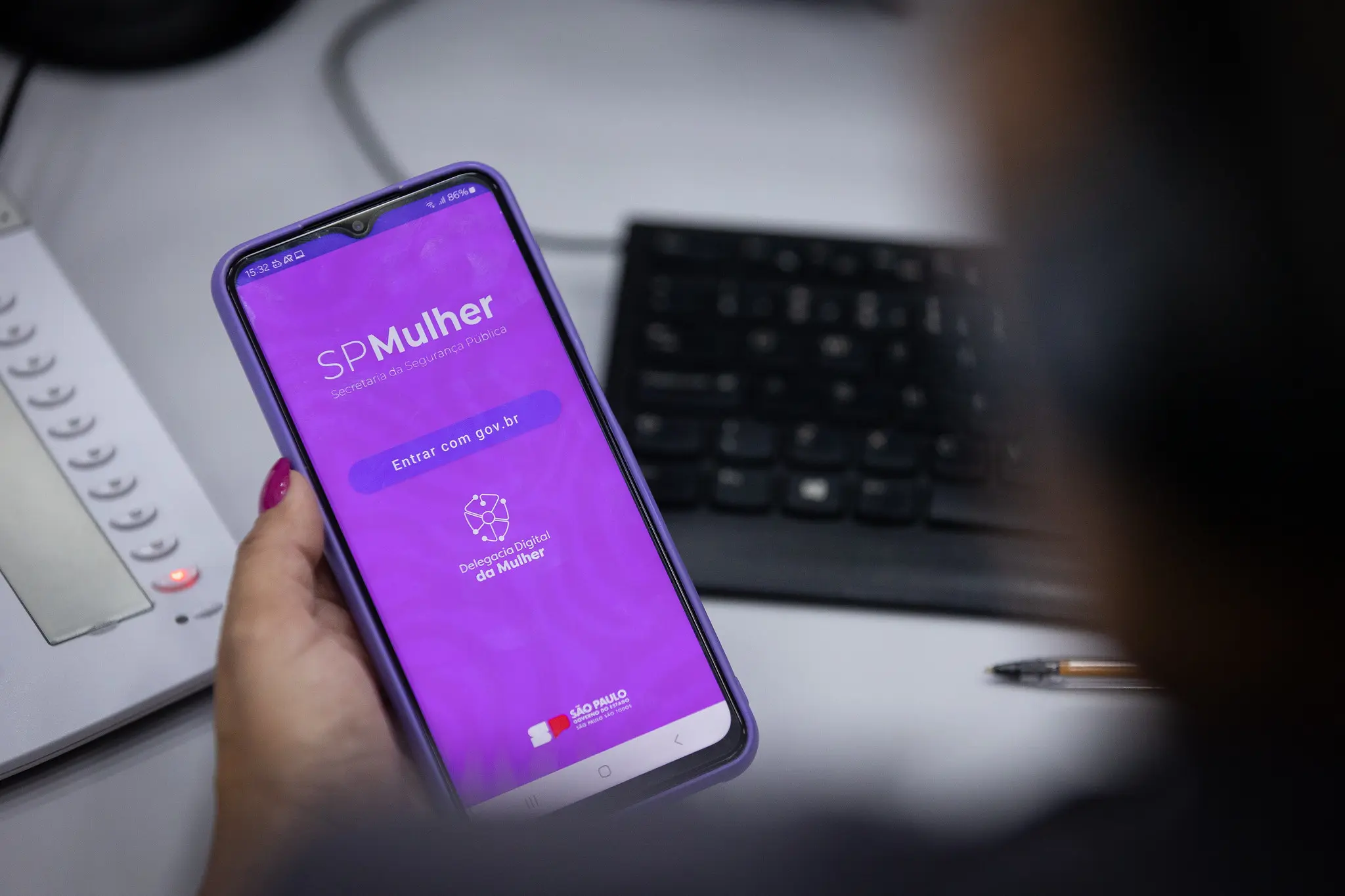 Mulher é salva por recurso de app (Foto: Reprodução / Agência SP)
