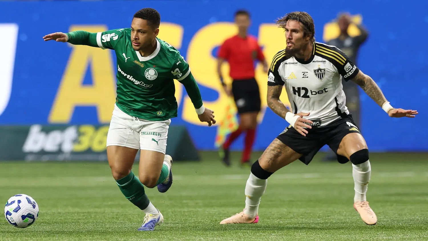 Atlético-MG e Palmeiras se enfrentam na Arena MRV (Foto: Cesar Greco)