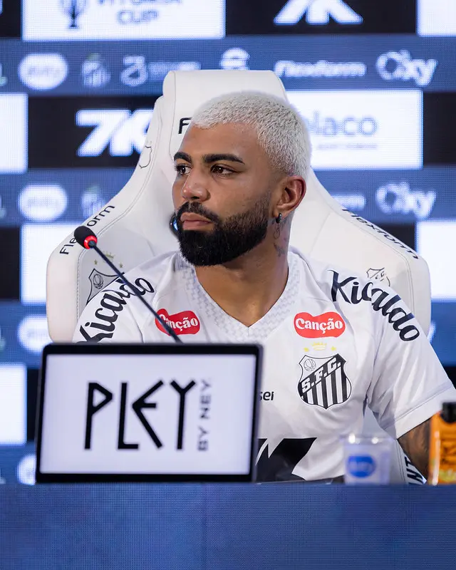 Gabigol leva 'enquadro' da torcia do Santos (Foto: Divulgação/Santos F.C)
