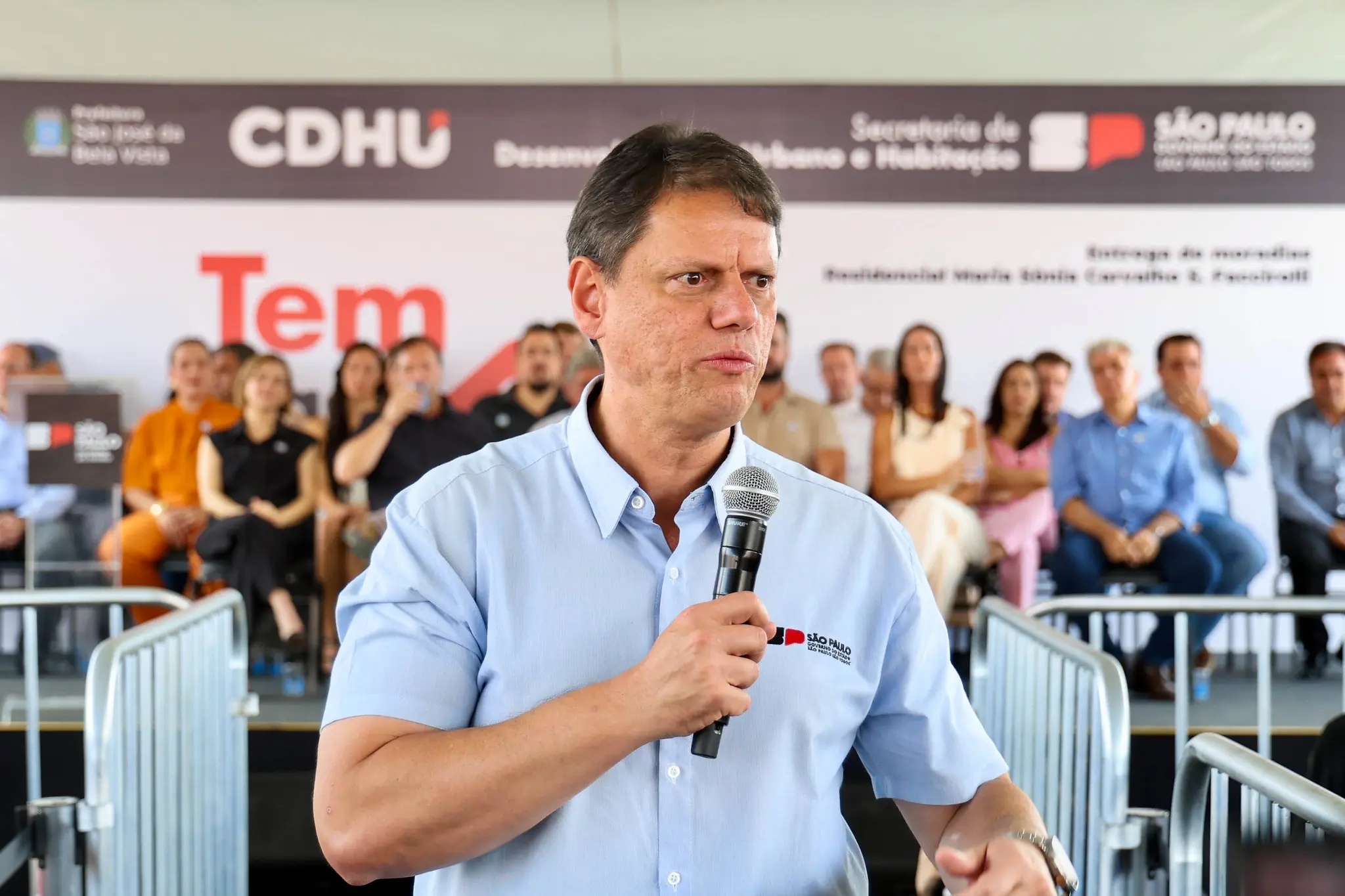Visita de Tarcísio foi cancelada (Foto: Celio Messias / Governo de SP)
