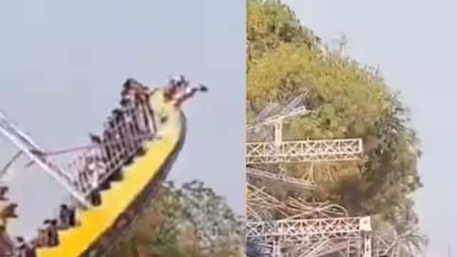 Brinquedo de parque desaba e lança crianças ao ar; veja vídeo