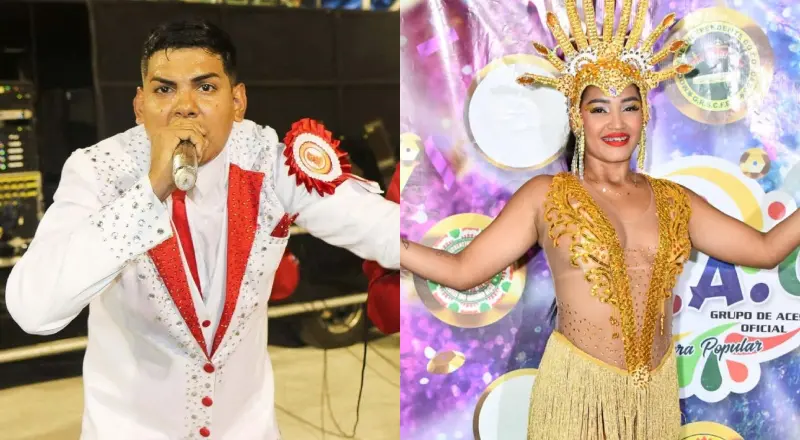 Passista Marryeth Soares e Cleildo Barroso (Reprodução/Redes Sociais)