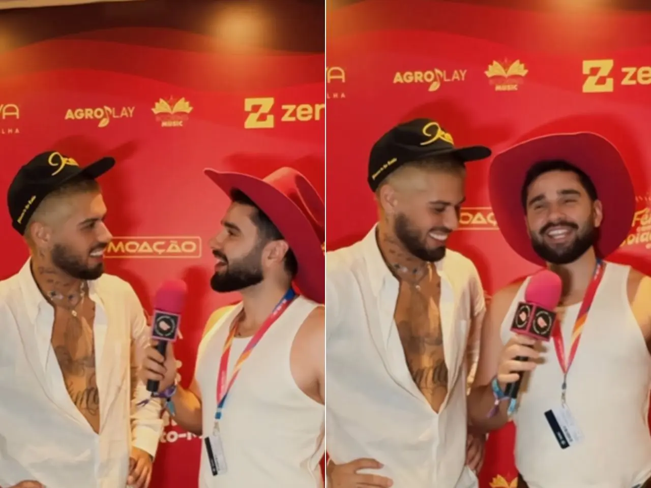 Melhor amigo de Ana Castela entrevista Zé Felipe em cruzeiro; vídeo