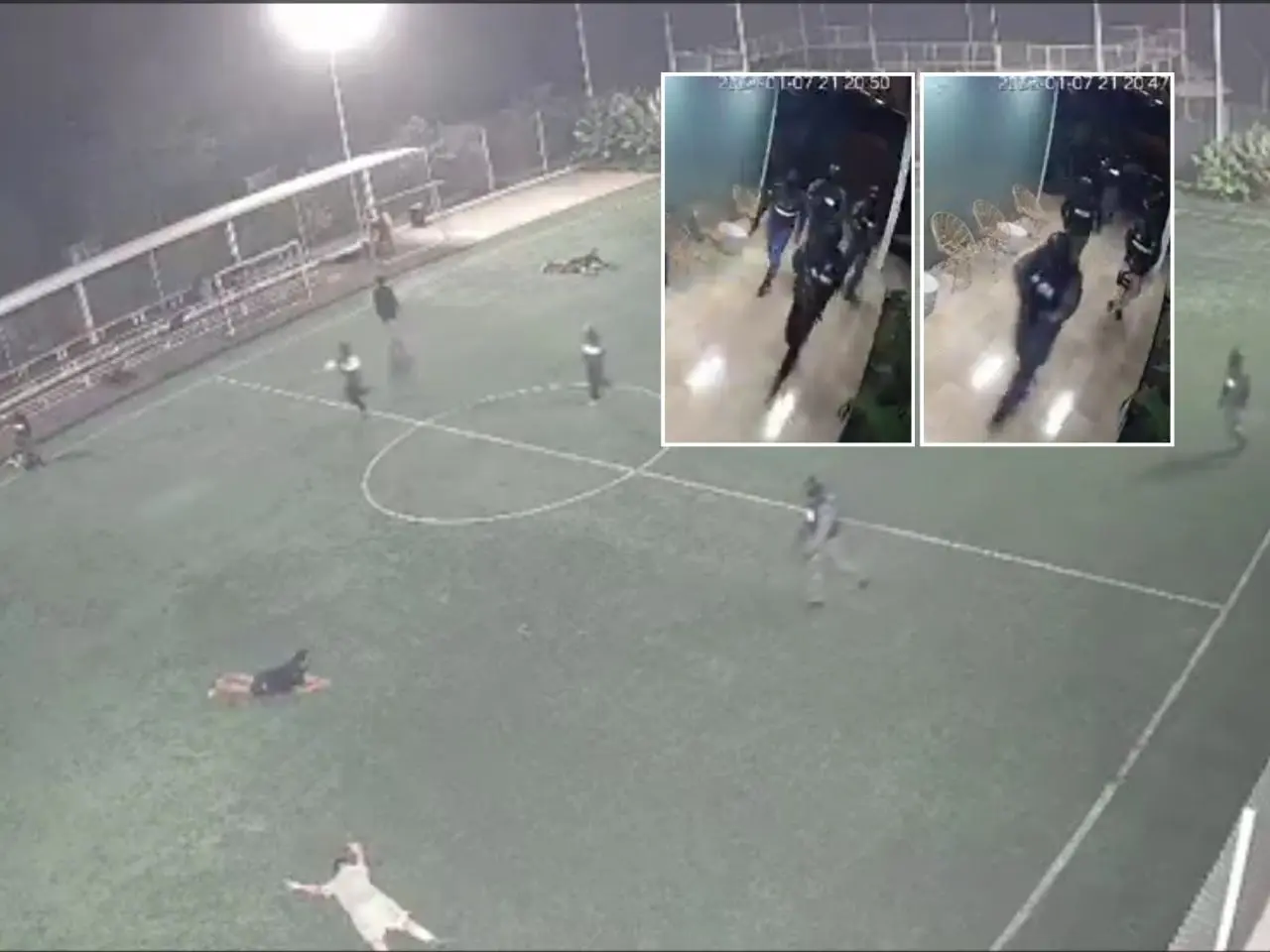 Homens são executados por bando armado dentro de complexo esportivo; vídeos