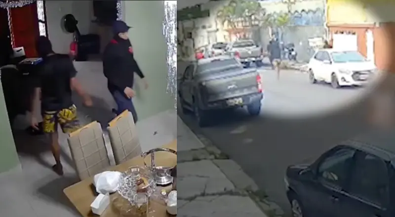 Criminosos invadem residência (Foto: Reprodução)
