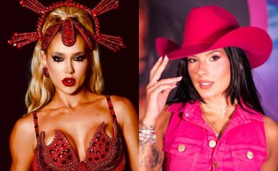 Virginia x Ana Castela: trend de flexões reacende rivalidade na web (Foto: Redes Sociais)