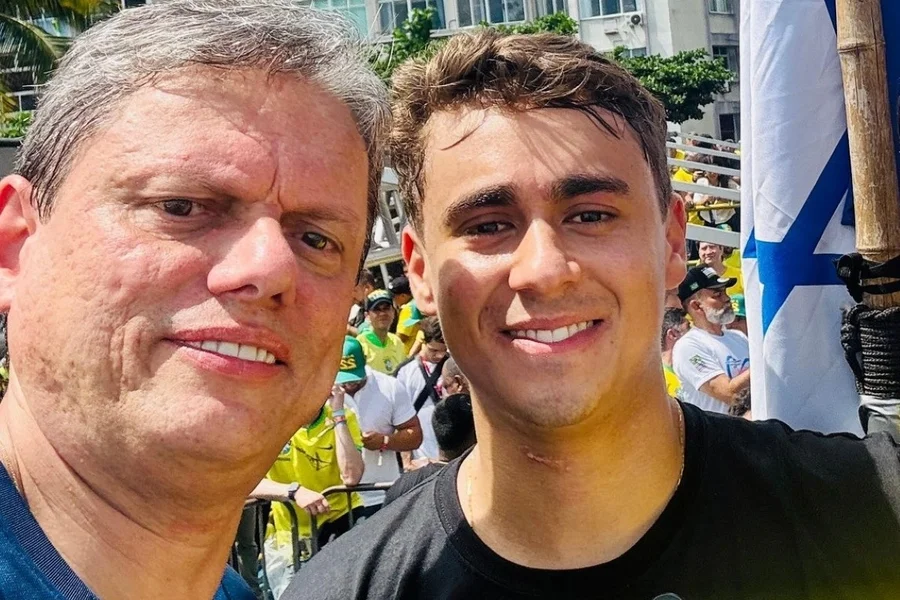 Tarcísio de Freitas e Nikolas Ferreira (Reprodução/Redes Sociais)